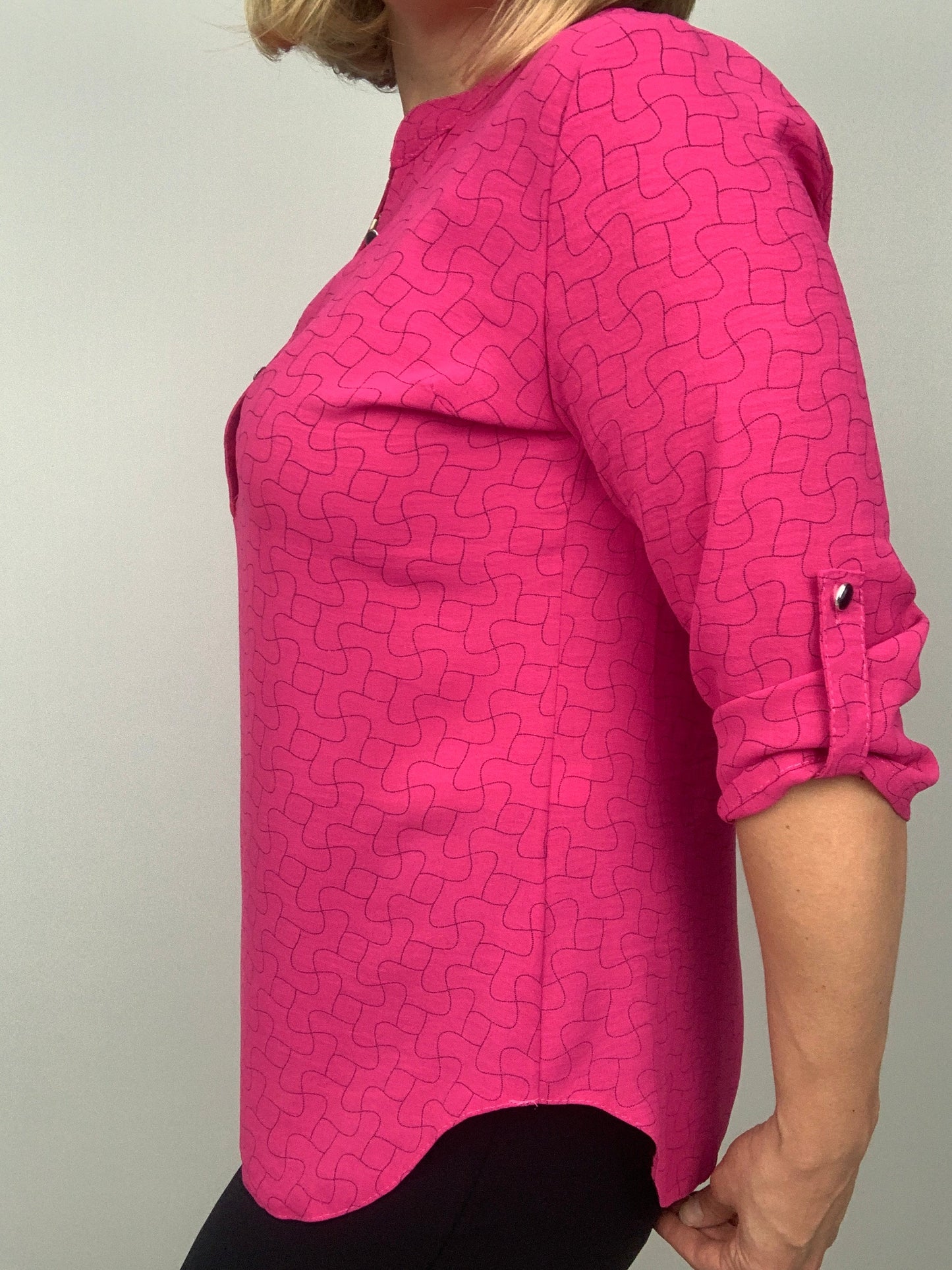 AMY stand-up collar blouse