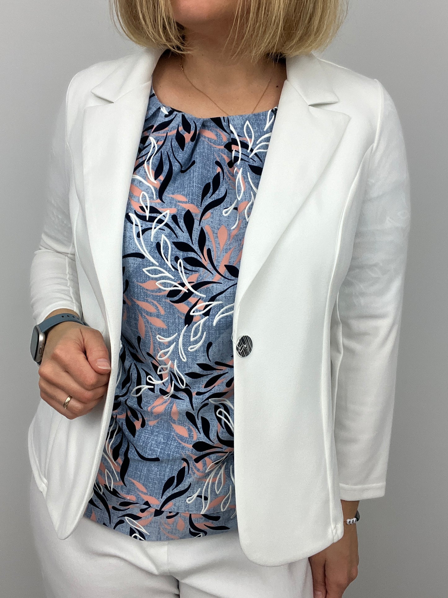 SHARON relaxed fit top with wide band hem