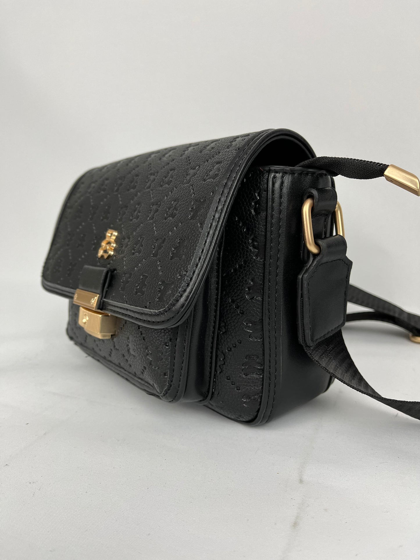 FLORENCE - vegan faux leather crossbody bag with wide strap
