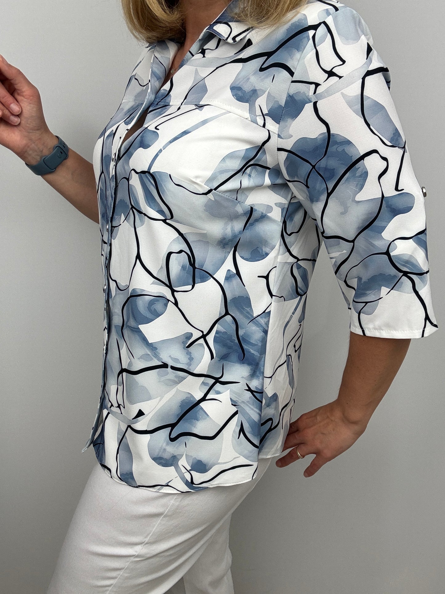 JUDY button down blouse with collar