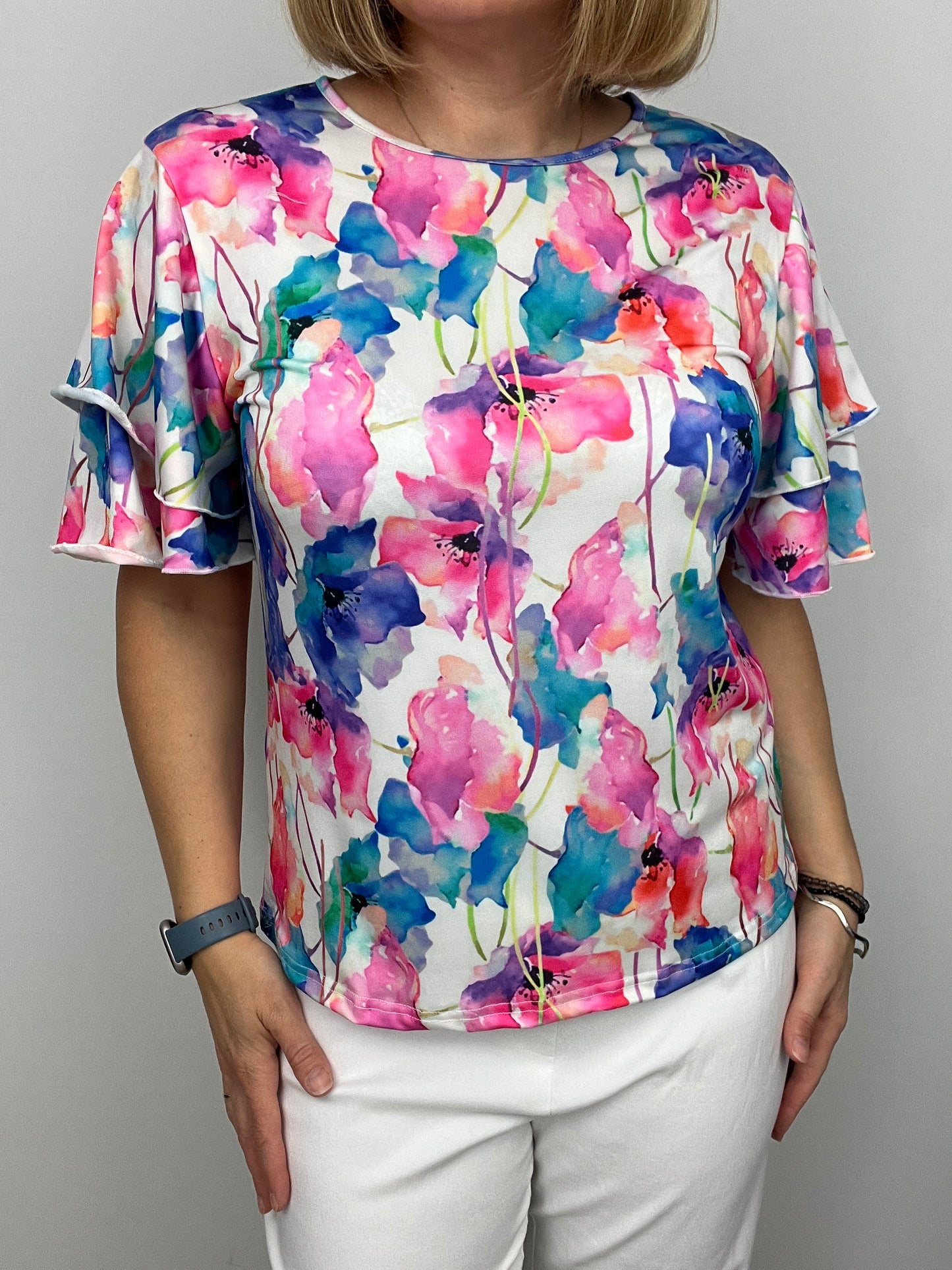 MAYA flutter sleeves top