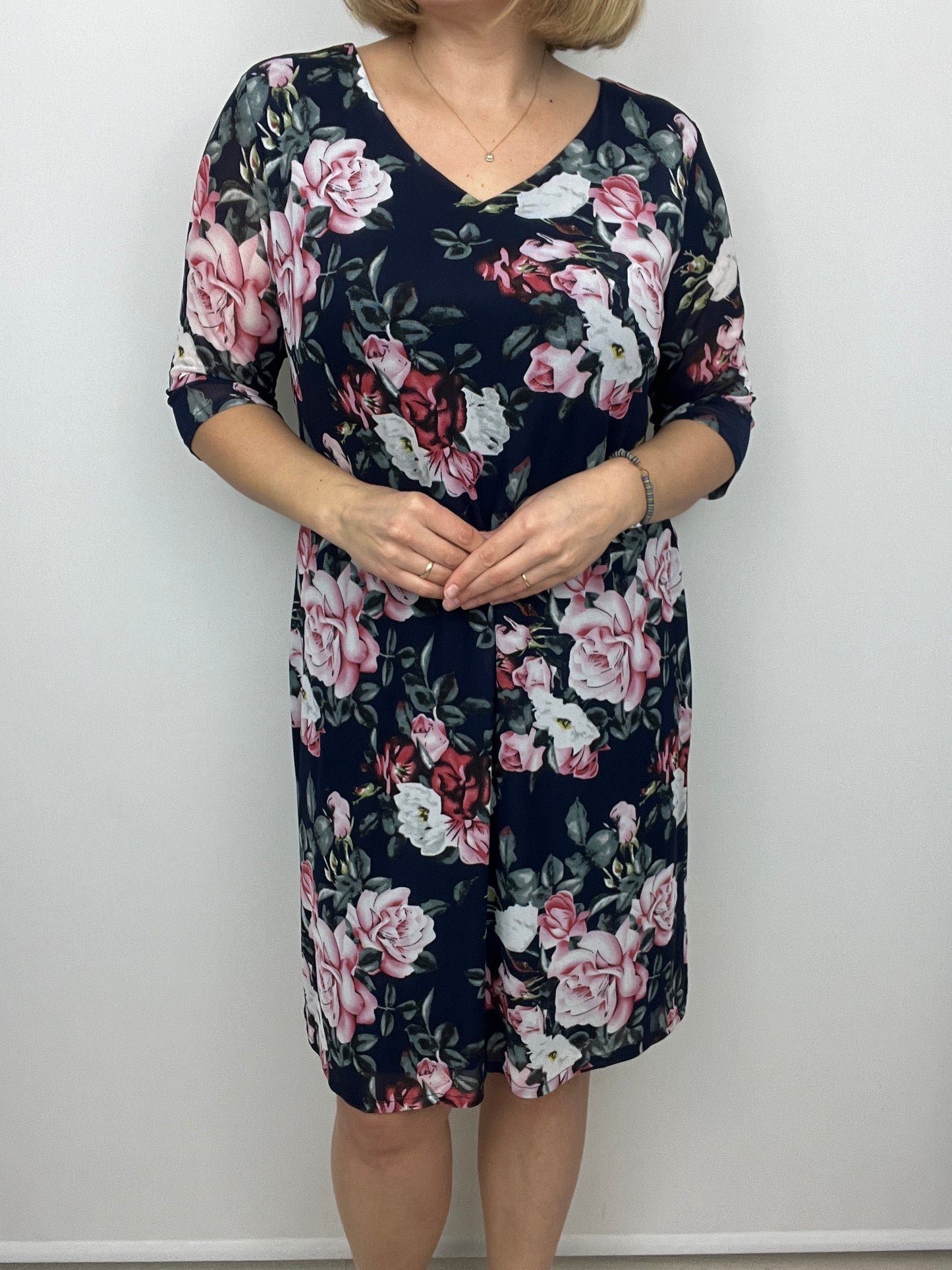 KATHERINE v-neck dress fully lined
