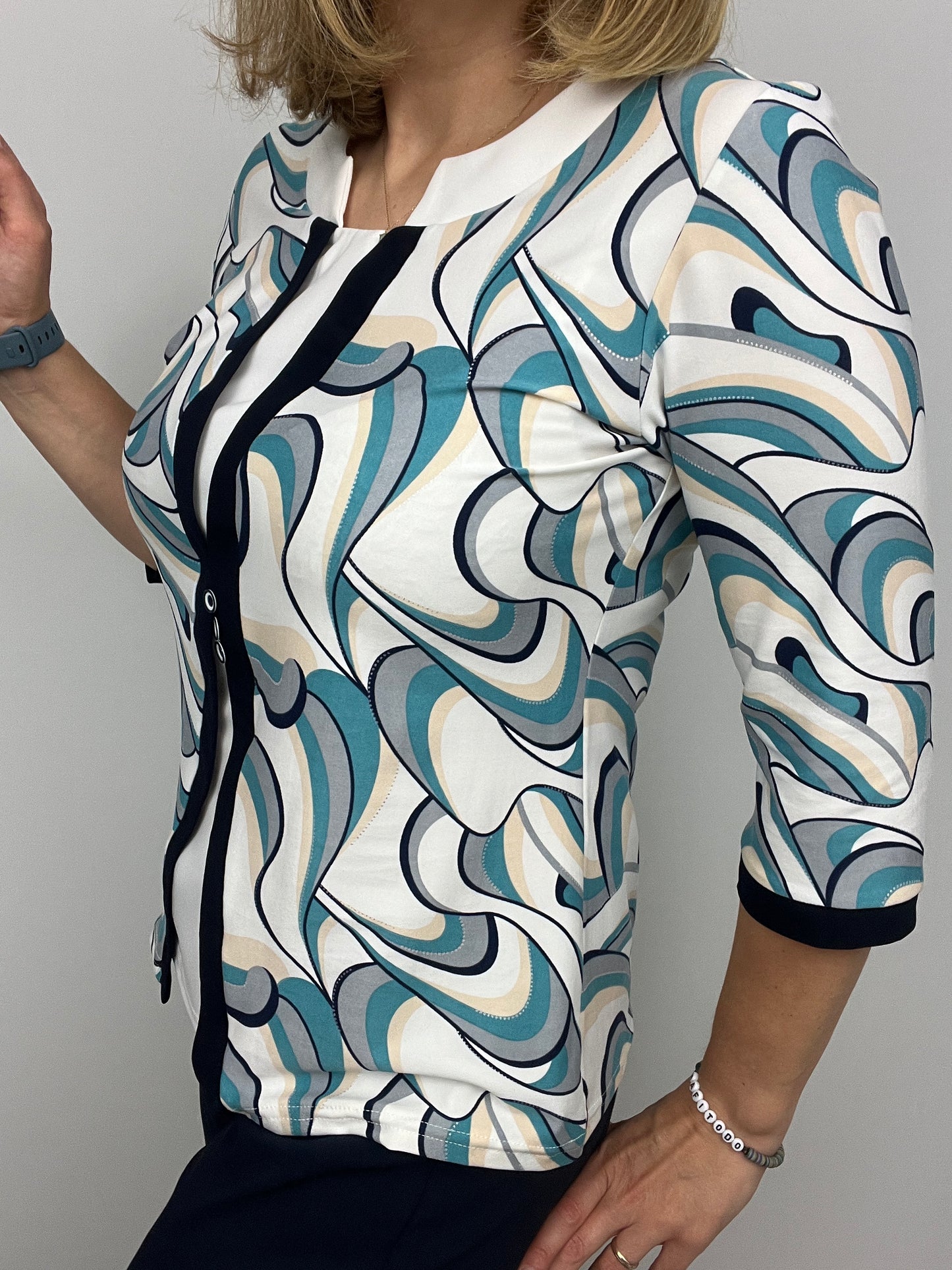 GWENDOLINE twin-set effect top