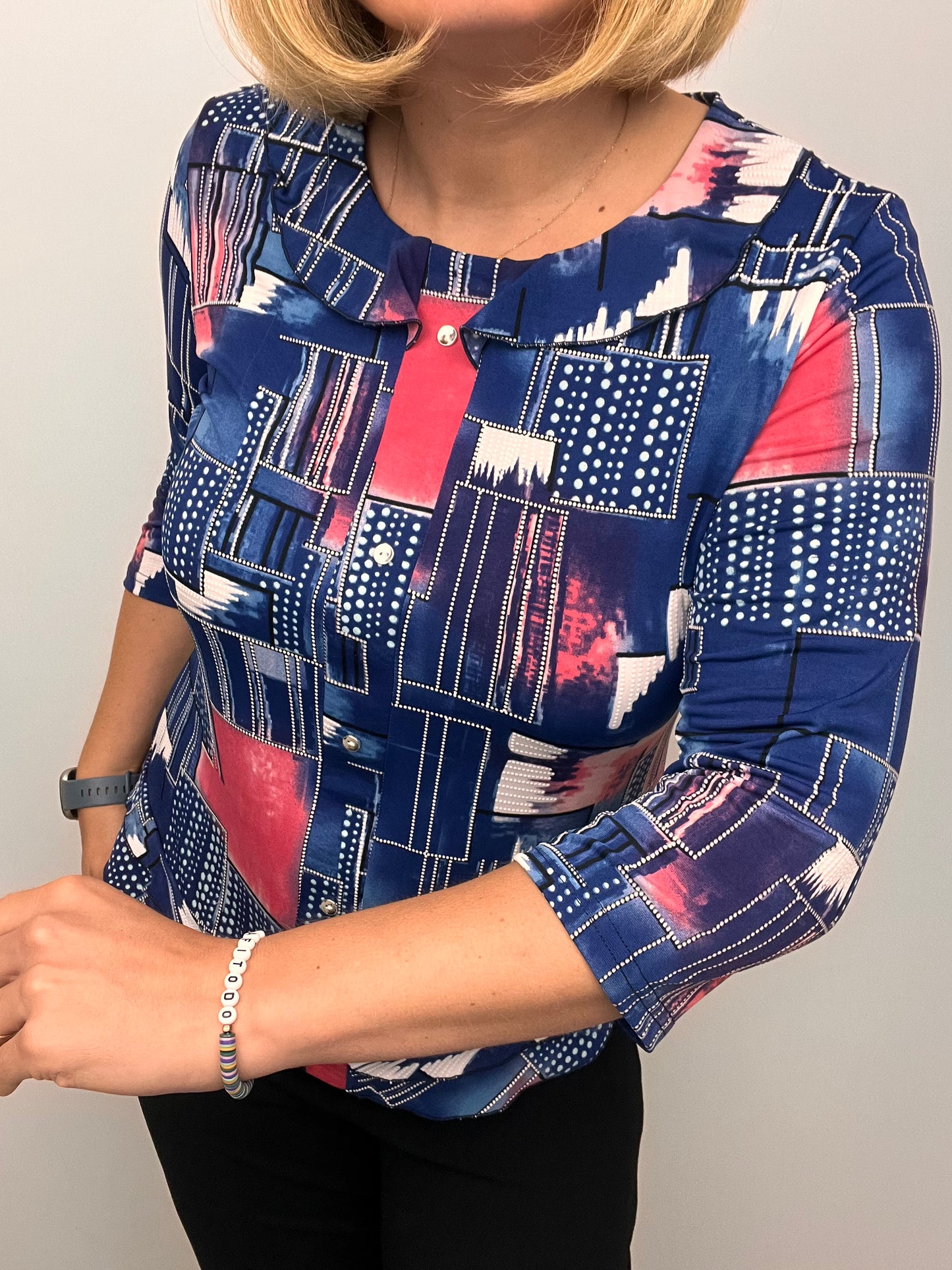CLAUDIA top with single frill neckline
