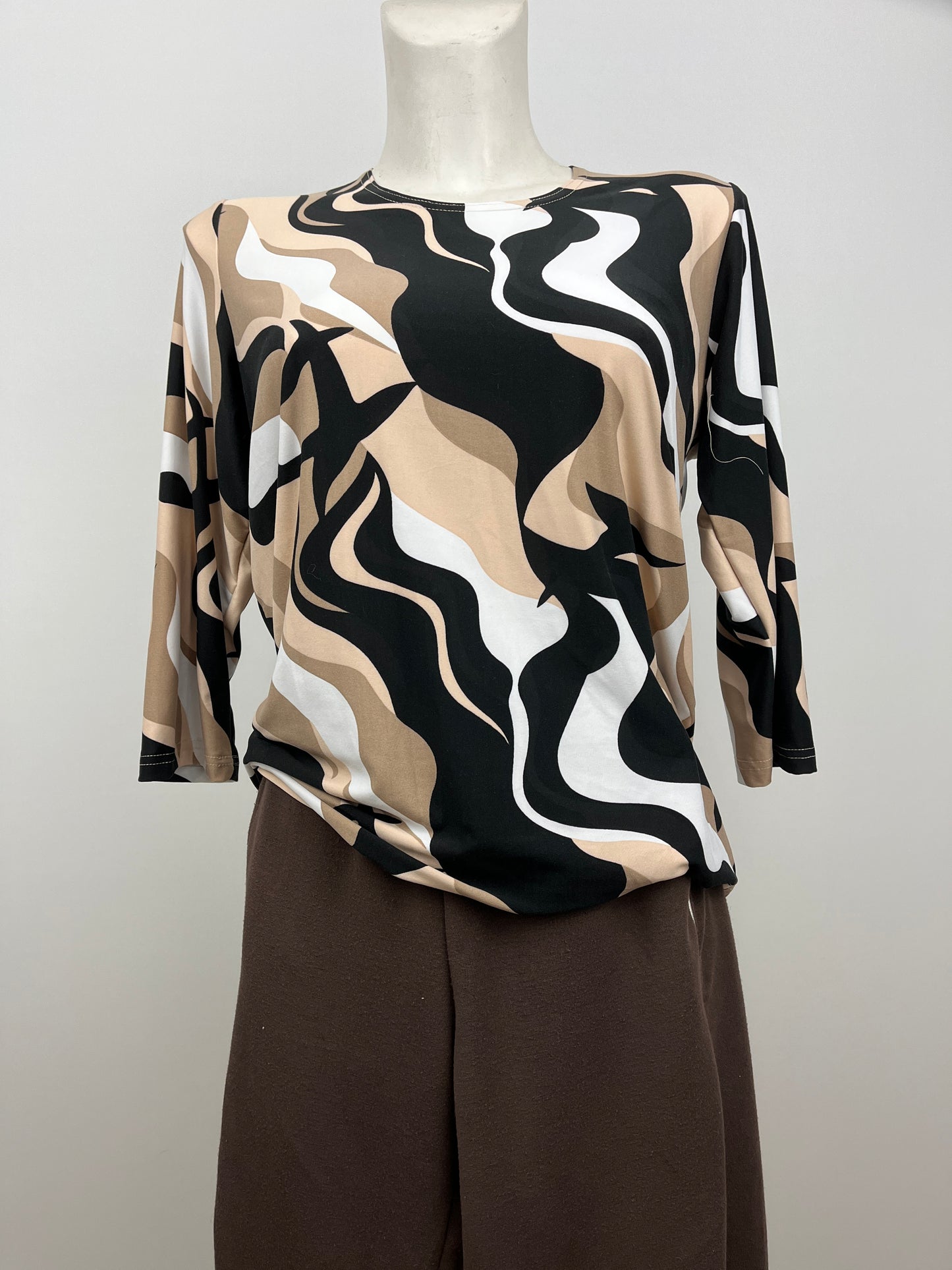 CAMERON peachy feeling style top 3/4 sleeves