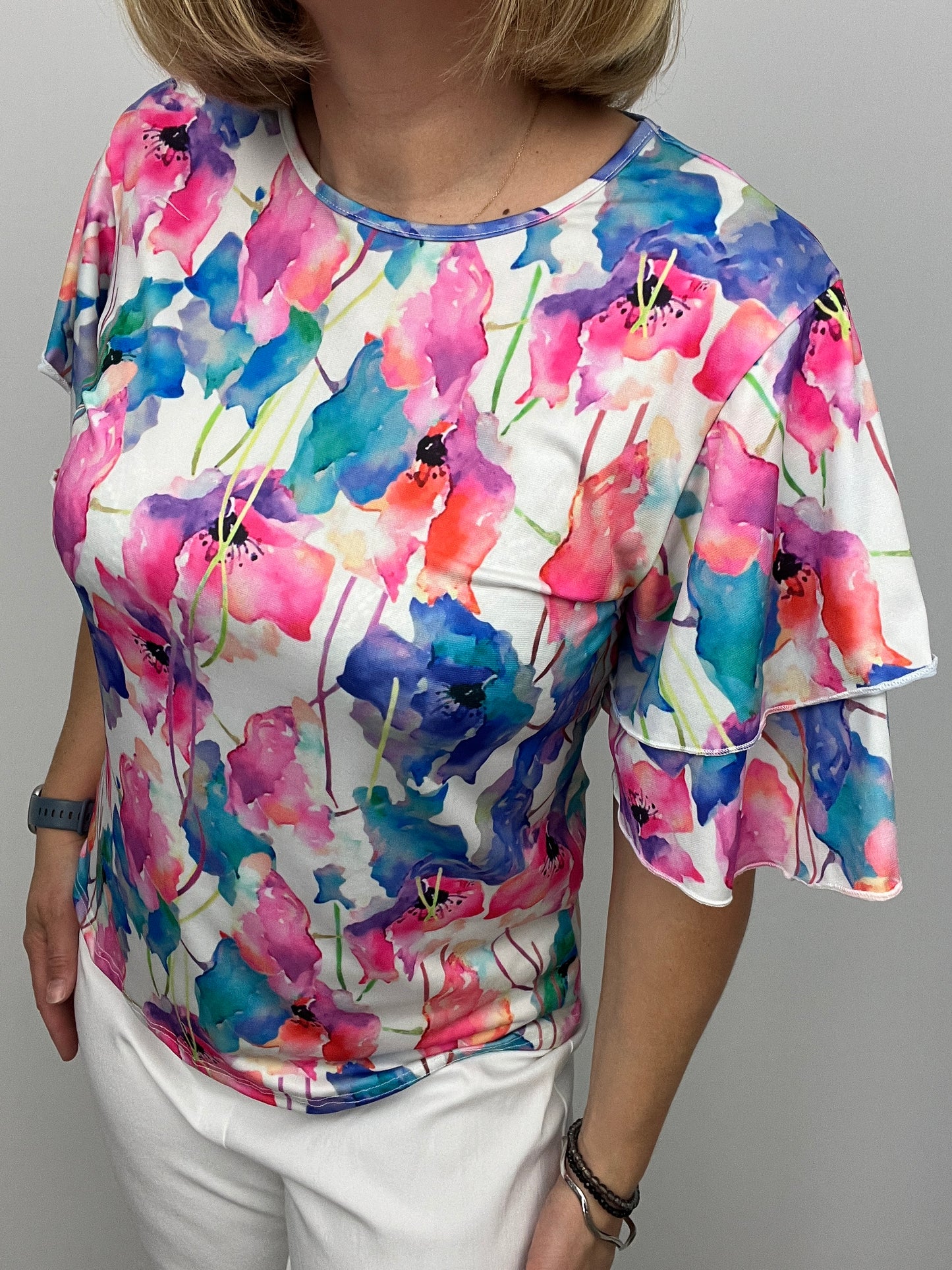 MAYA flutter sleeves top