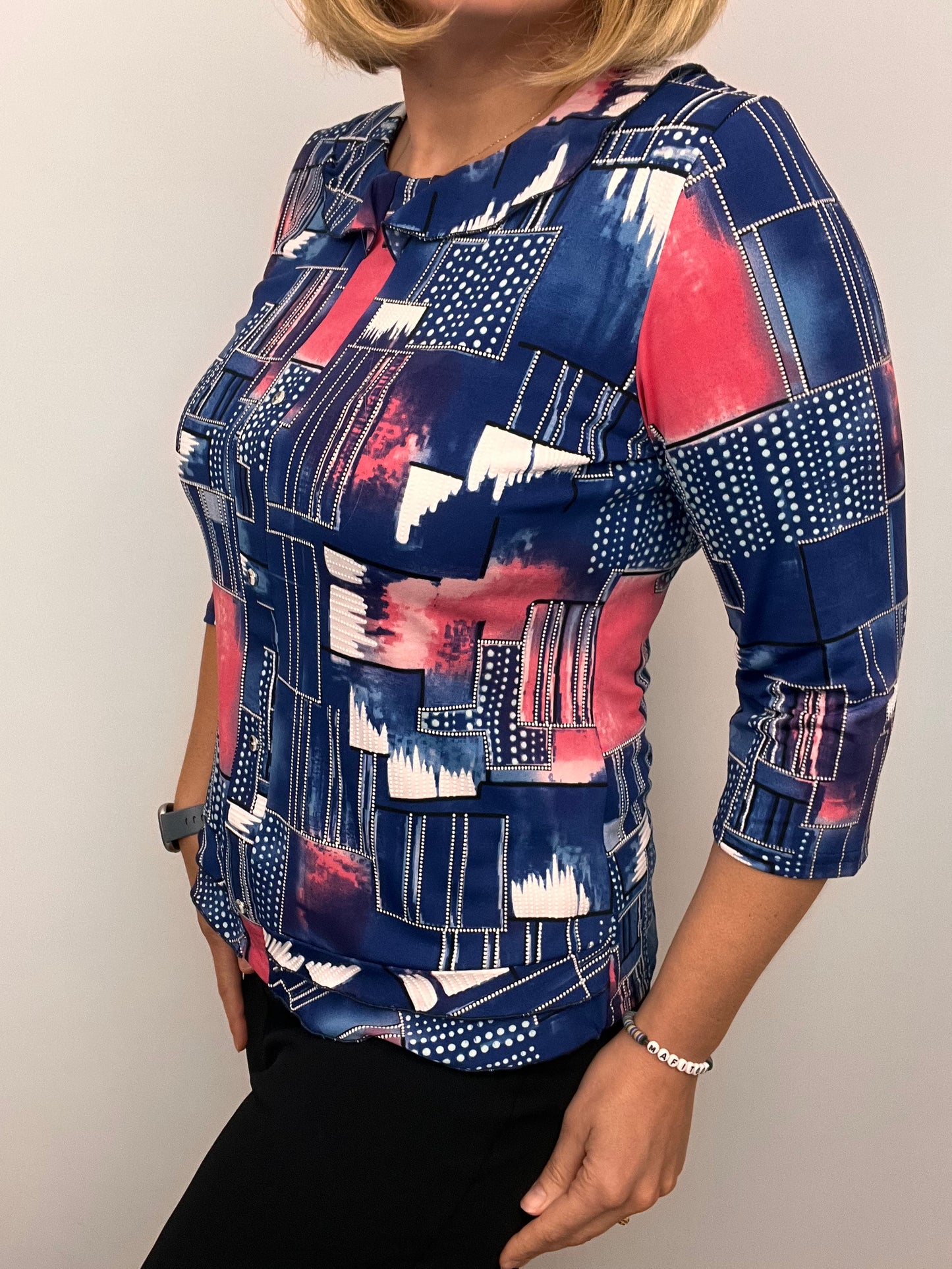 CLAUDIA top with single frill neckline