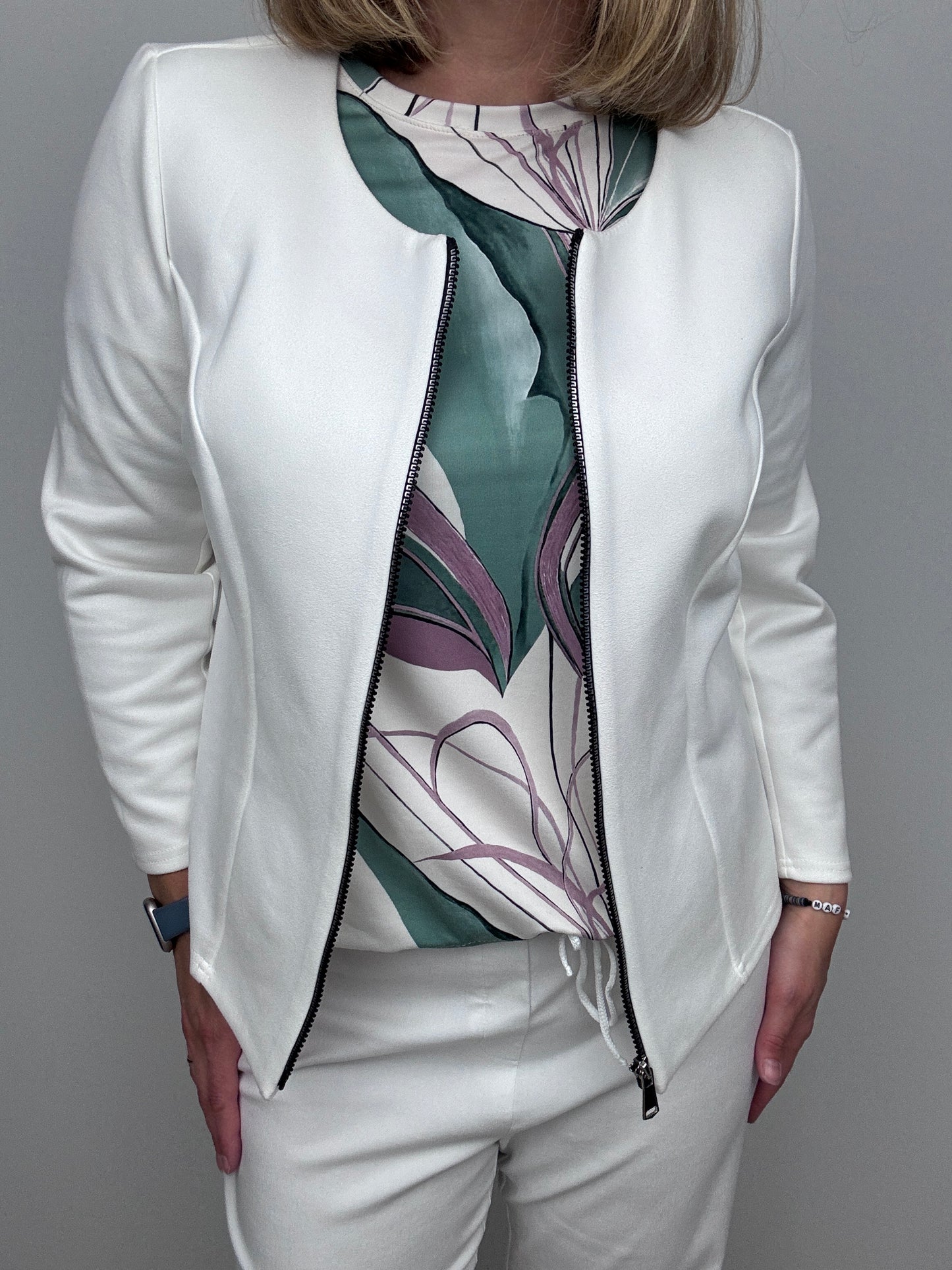 Cream Suedette jacket