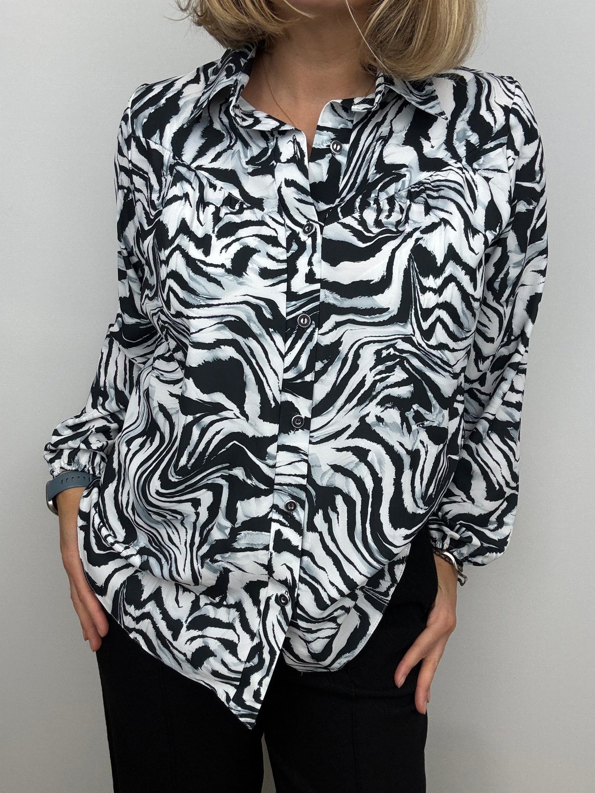NOVA zebra print blouse