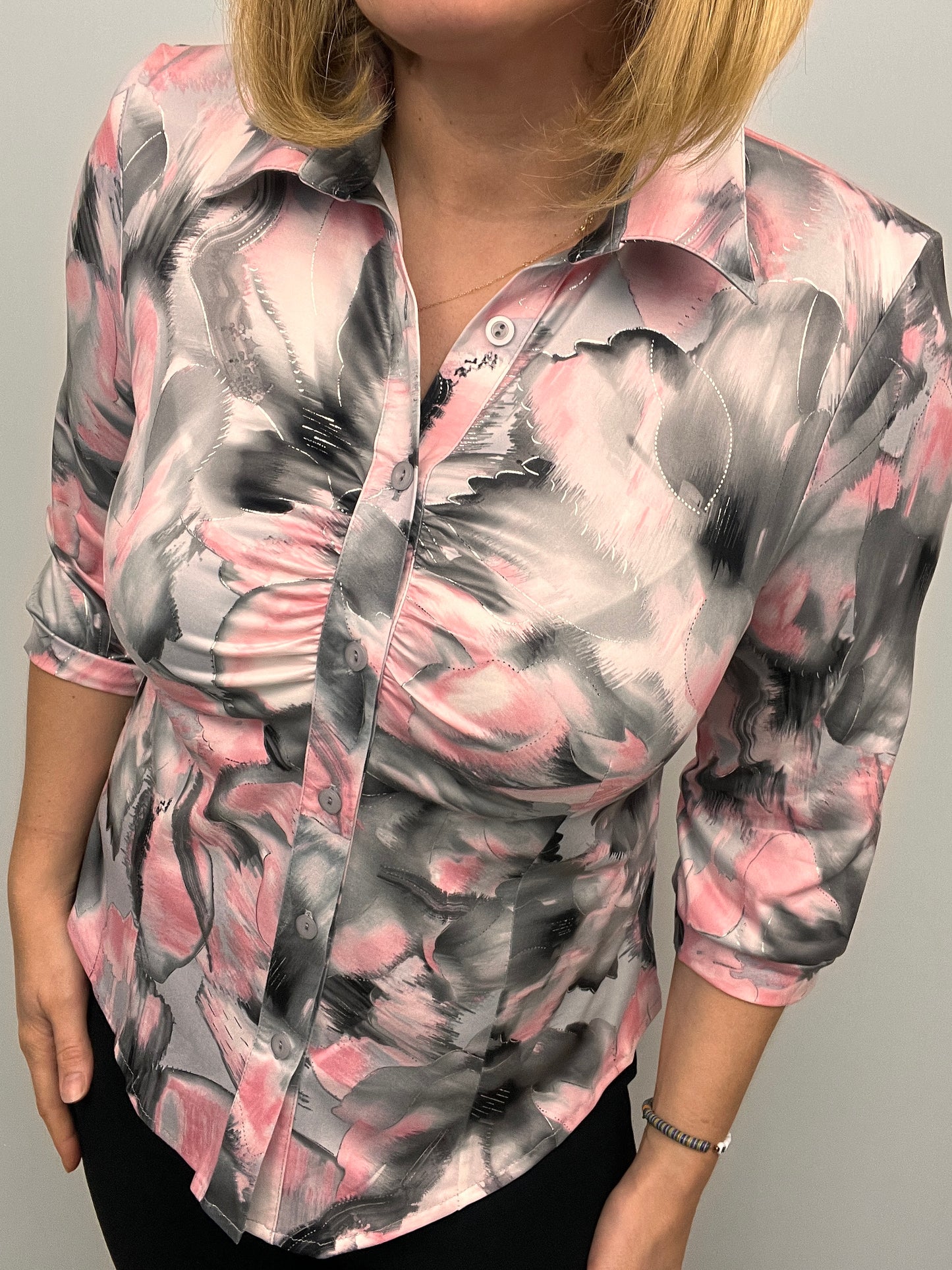 SOPHIE button down blouse with collar