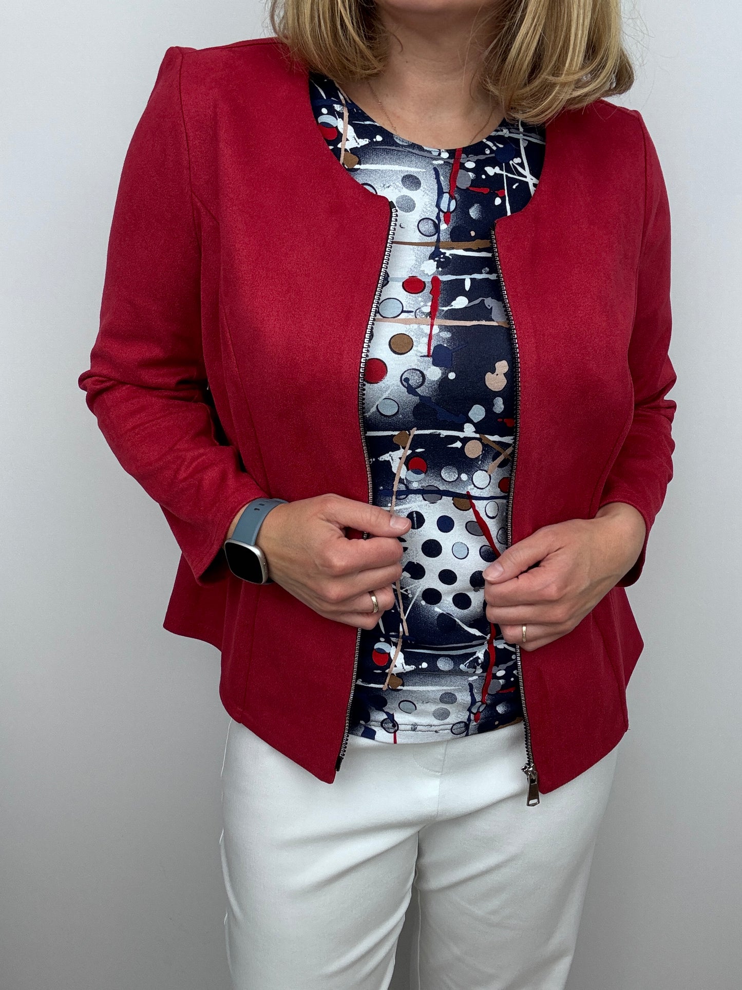 MACEY cotton feel style top short sleeve