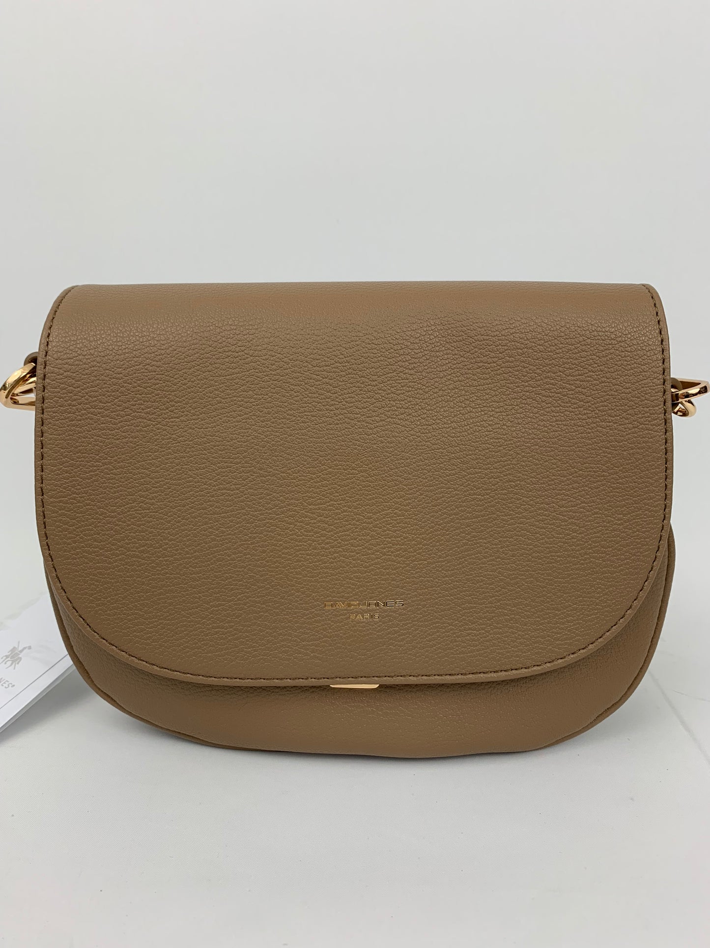 SOFIA TAUPE - quality faux leather shoulder/crossbody handbag