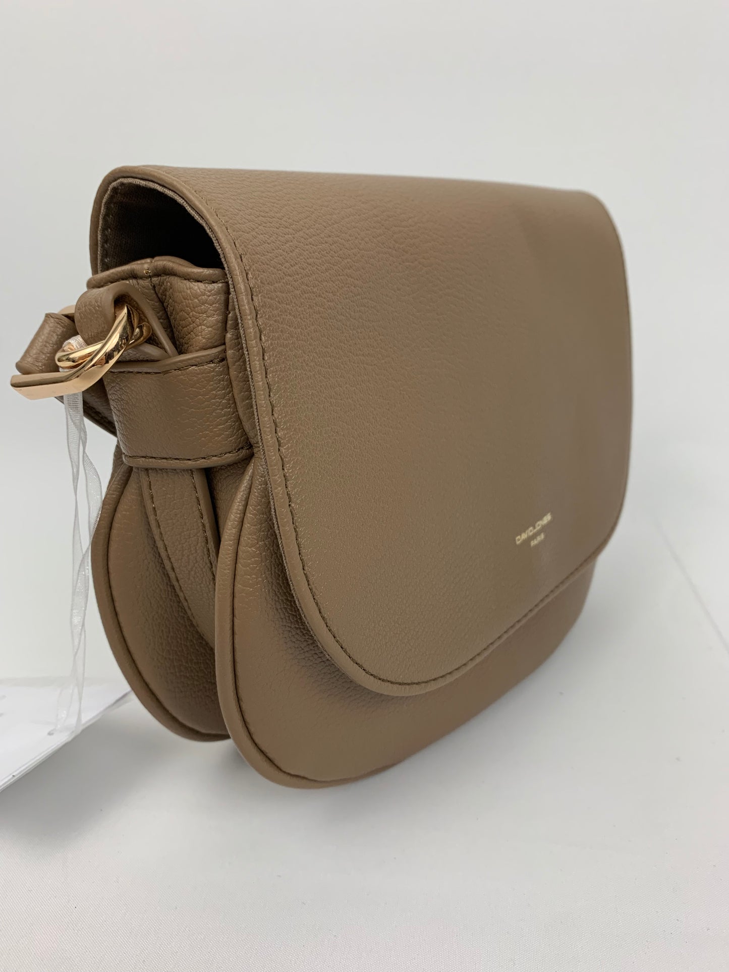 SOFIA TAUPE - quality faux leather shoulder/crossbody handbag