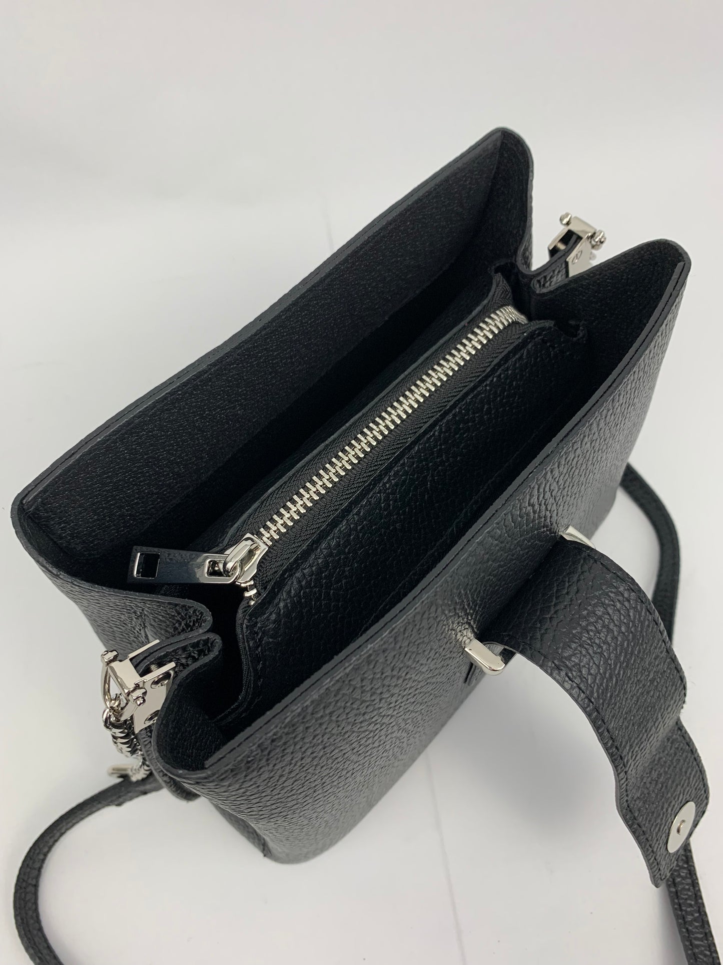 MILAN BLACK - Italian Genuine leather shoulder bag