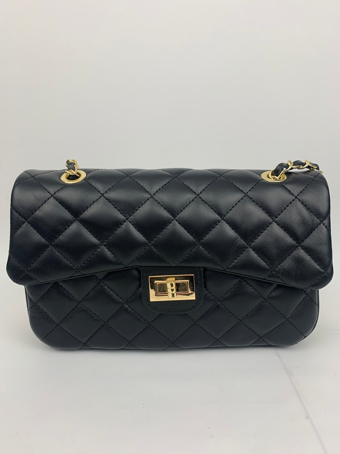 LONDON - Genuine leather shoulder chain strap bag