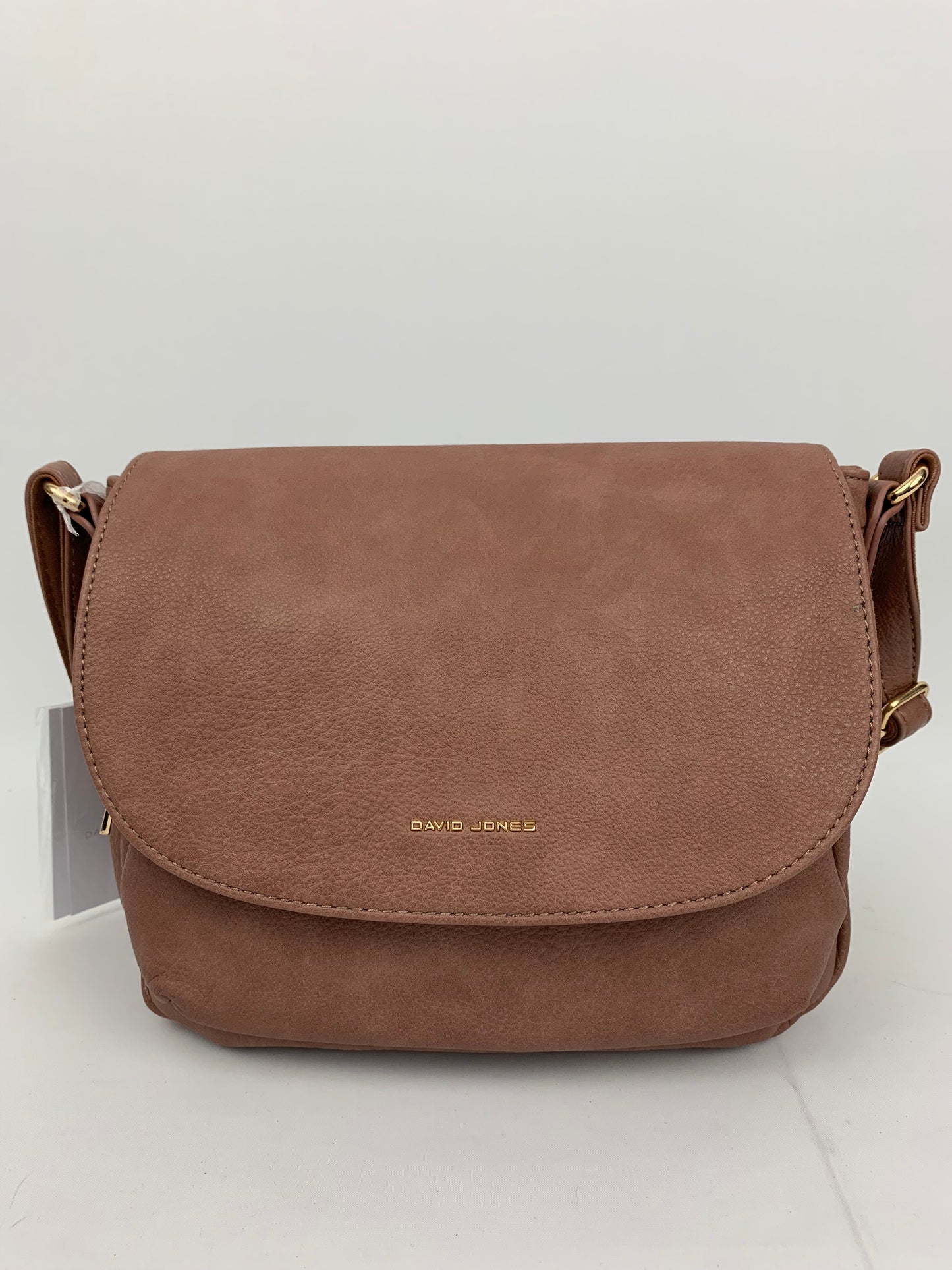 HAMBURG DEEP PINK - Soft faux leather saddle shoulder bag