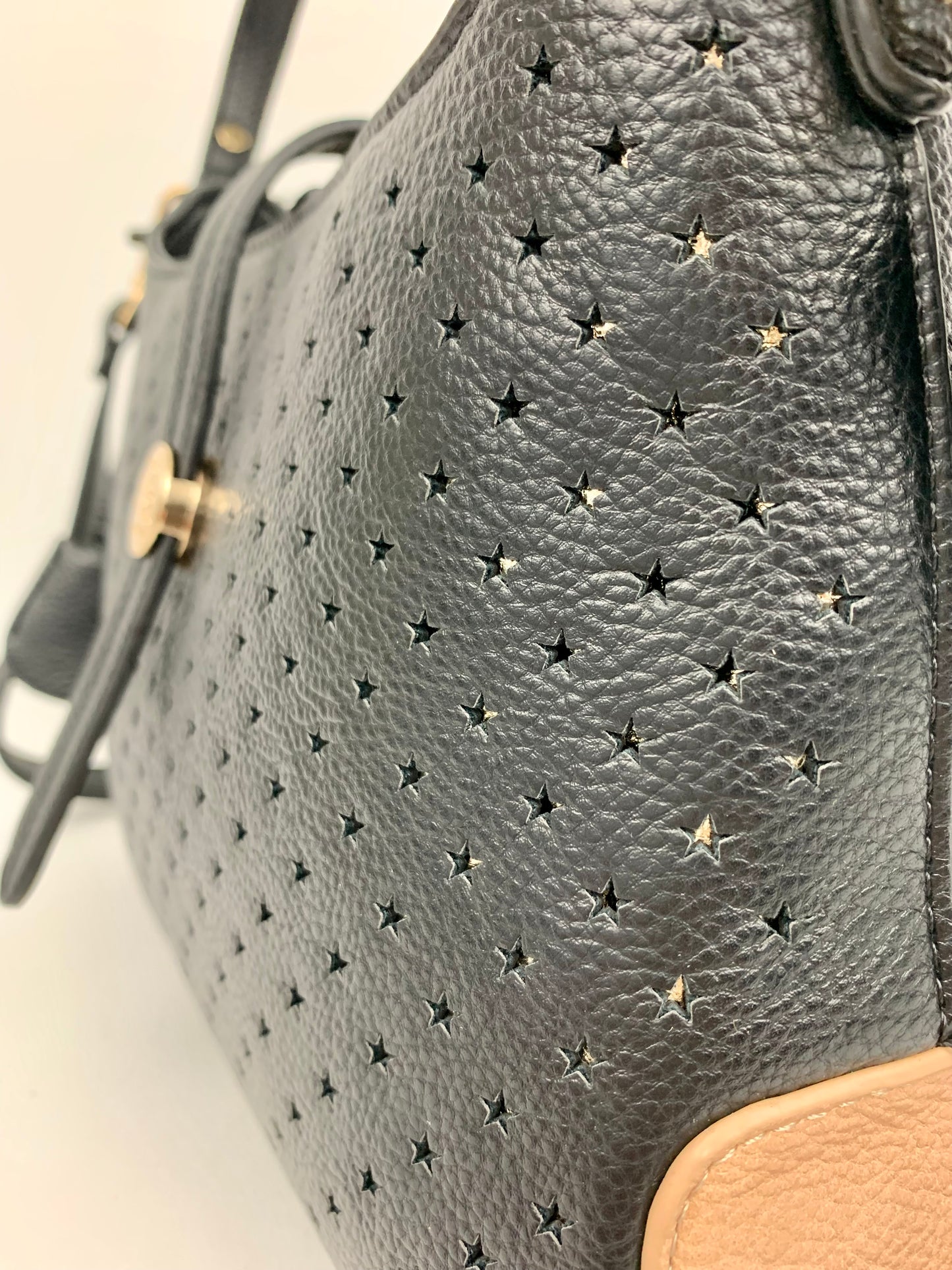 SANTANA - star patterned quality faux leather hobo shoulder/ crossbody handbag
