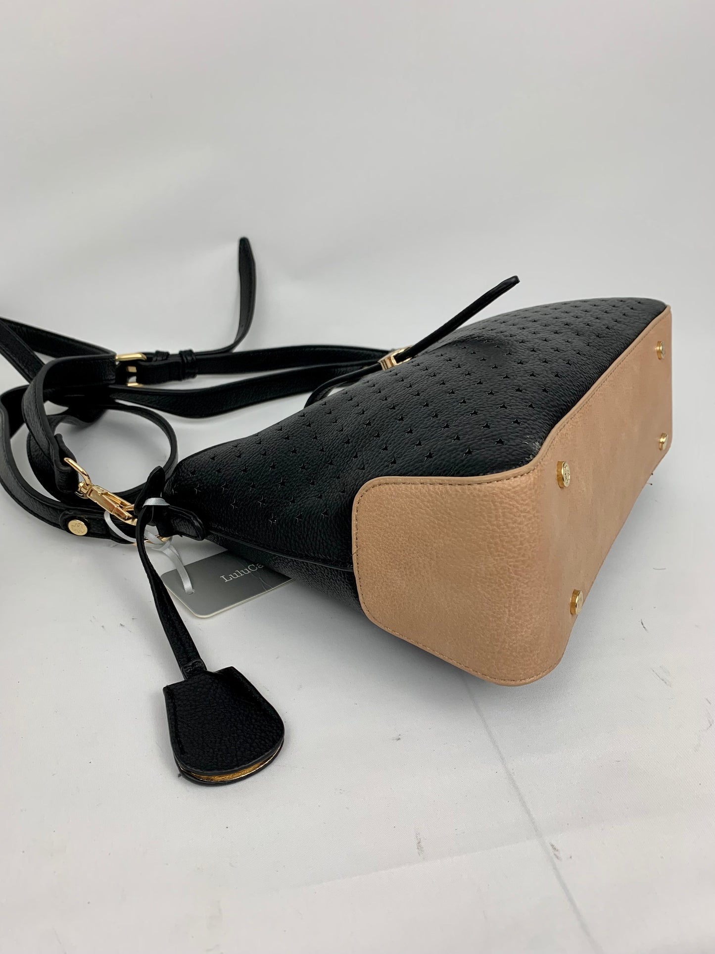 SANTANA - star patterned quality faux leather hobo shoulder/ crossbody handbag