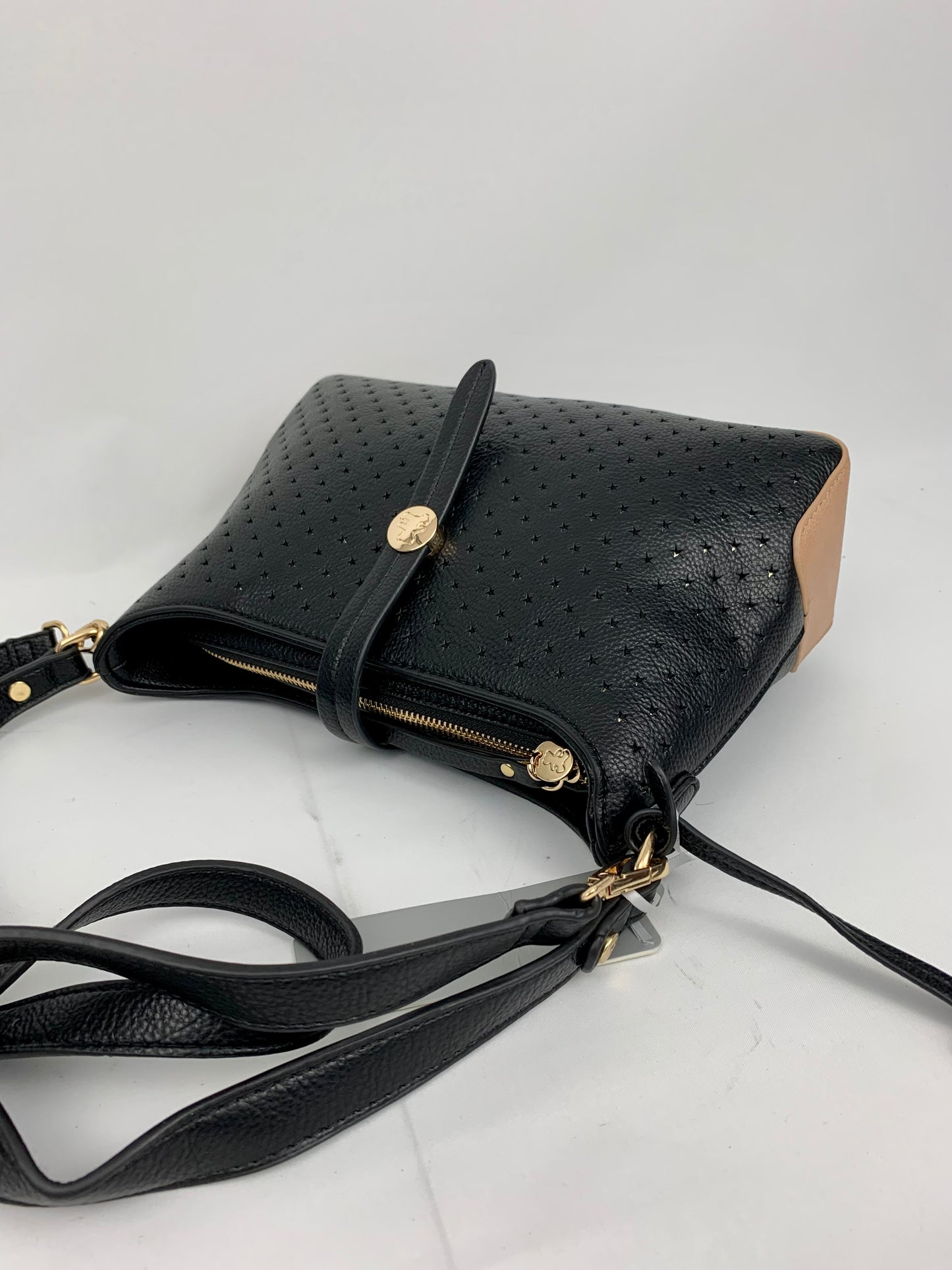 SANTANA - star patterned quality faux leather hobo shoulder/ crossbody handbag