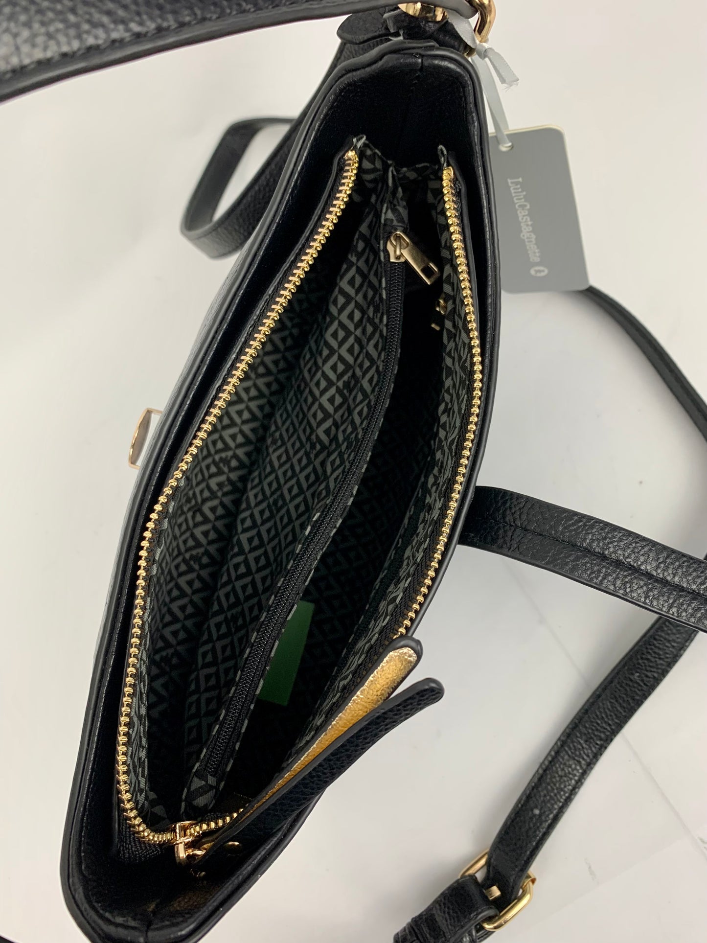 SANTANA - star patterned quality faux leather hobo shoulder/ crossbody handbag