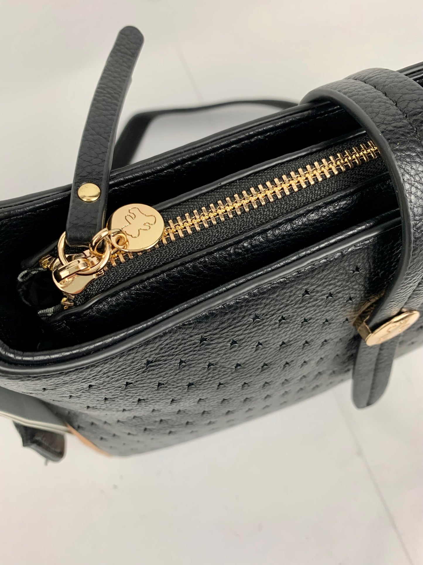 SANTANA - star patterned quality faux leather hobo shoulder/ crossbody handbag