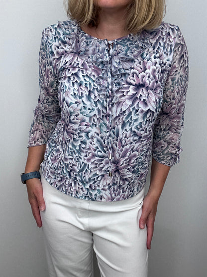 FLORA ruffle top