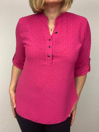 AMY stand-up collar blouse