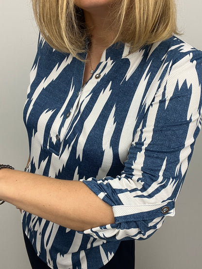 MATILDA stand-up collar blouse