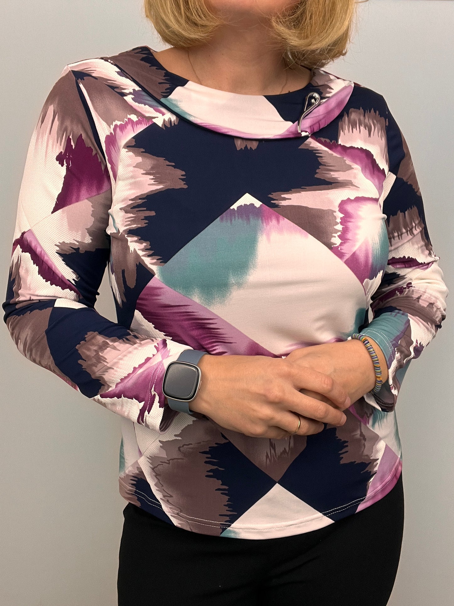 GINA Top with flat cowl neck