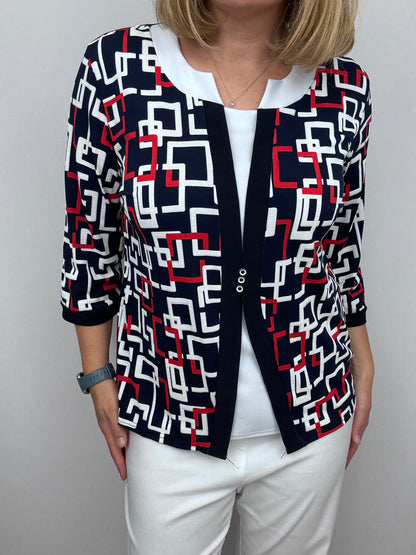 KATHY twin-set effect top