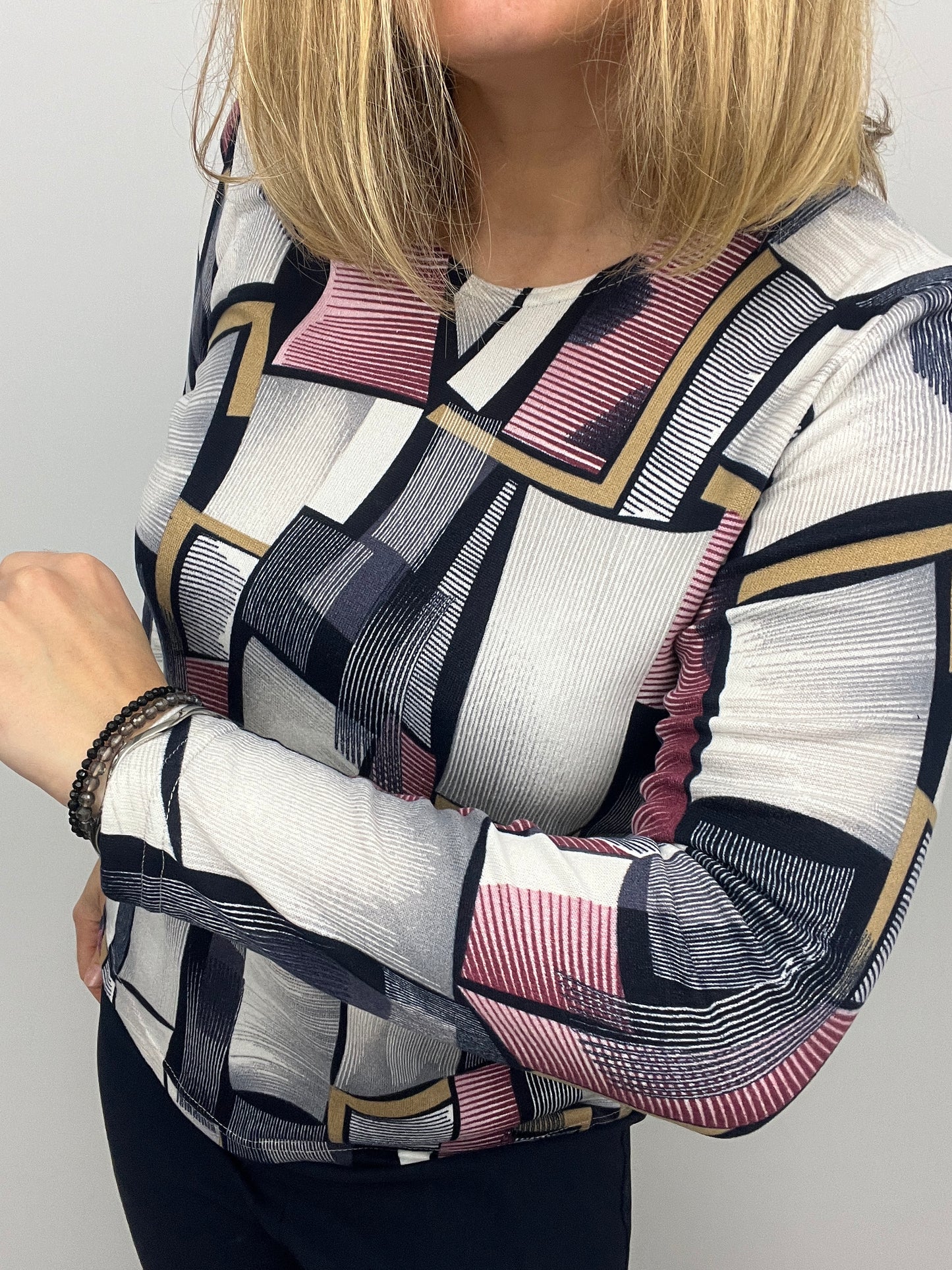 MARGOT fine knit style top long sleeve