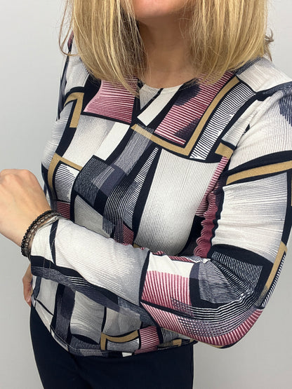 MARGOT fine knit style top long sleeve