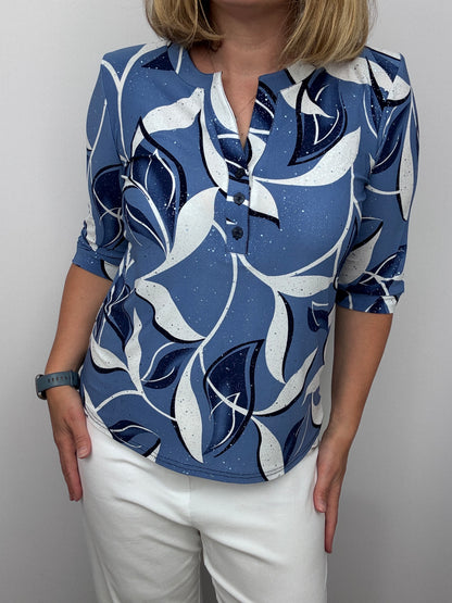 SINEAD top with 3 buttons