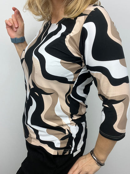 CAMERON peachy feeling style top 3/4 sleeves