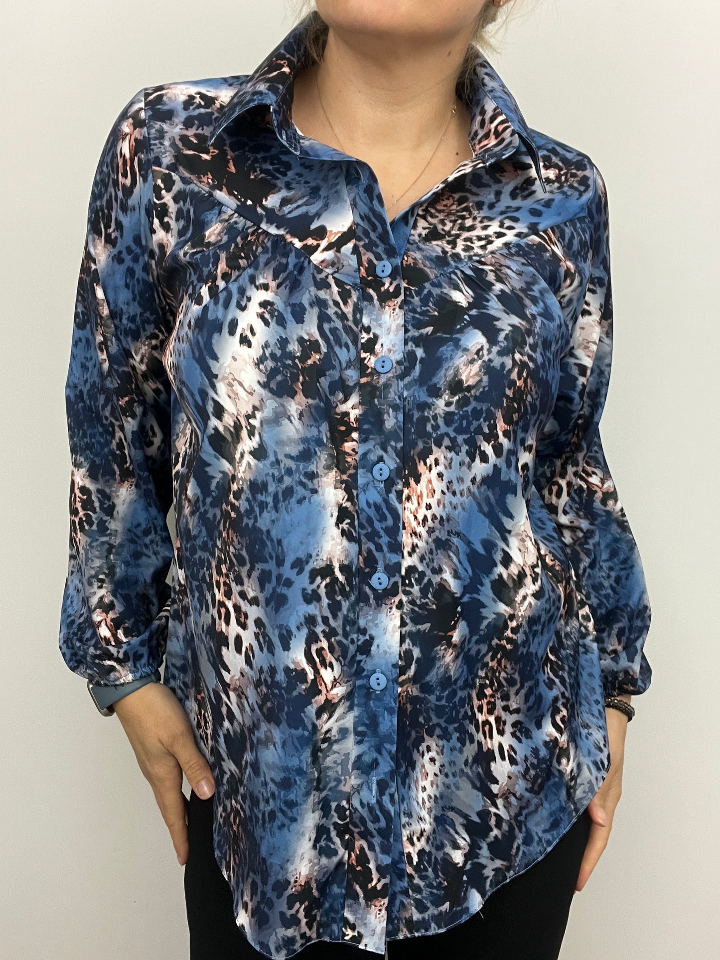 RUBY animal print blouse