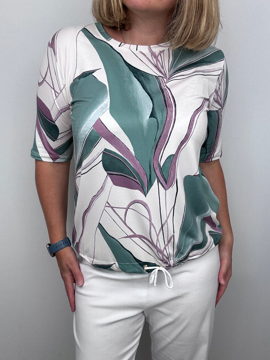 JESSICA top with drawstring hem