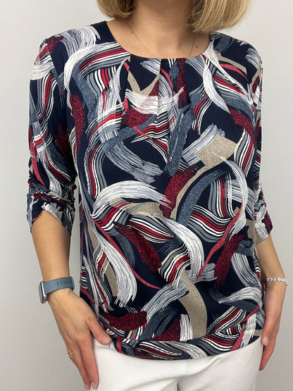 JOLIE relaxed fit top with wide band hem
