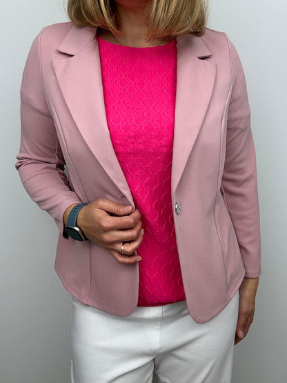 EMMA textured hot pink top