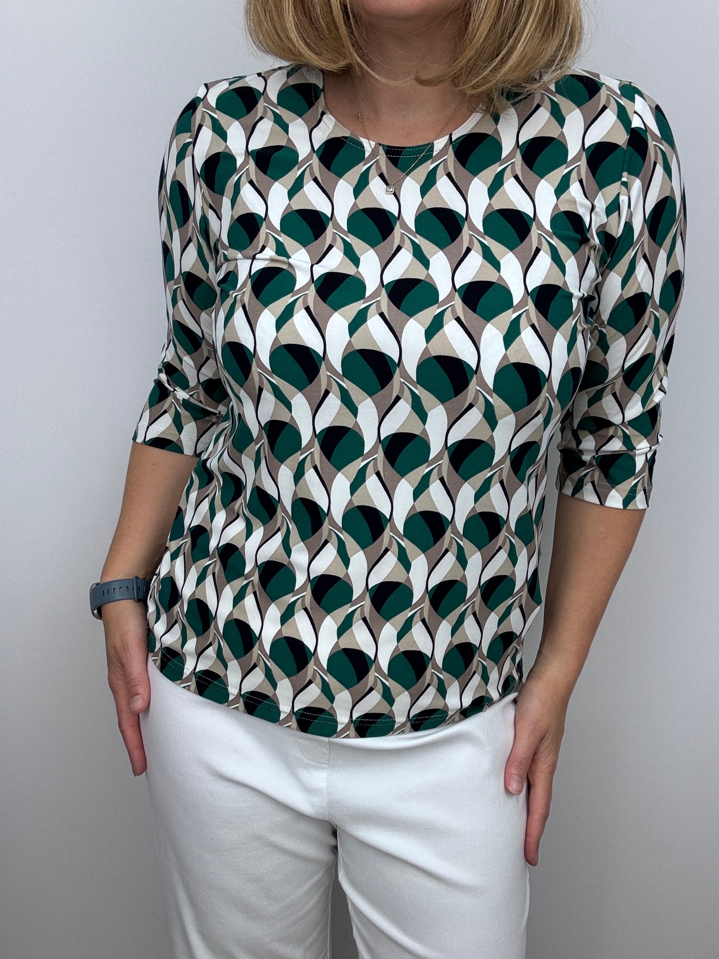 PIPER peachy feeling style top 3/4 sleeves