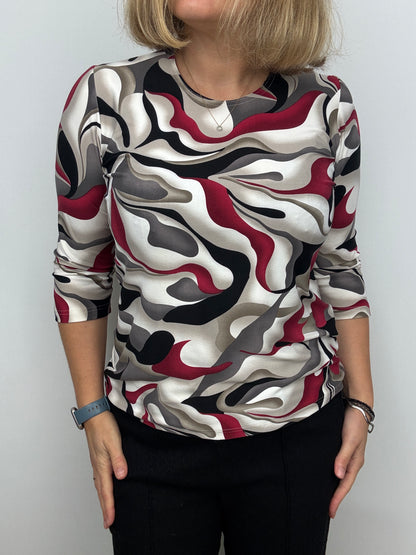 LYNDA peachy feeling style top 3/4 sleeves