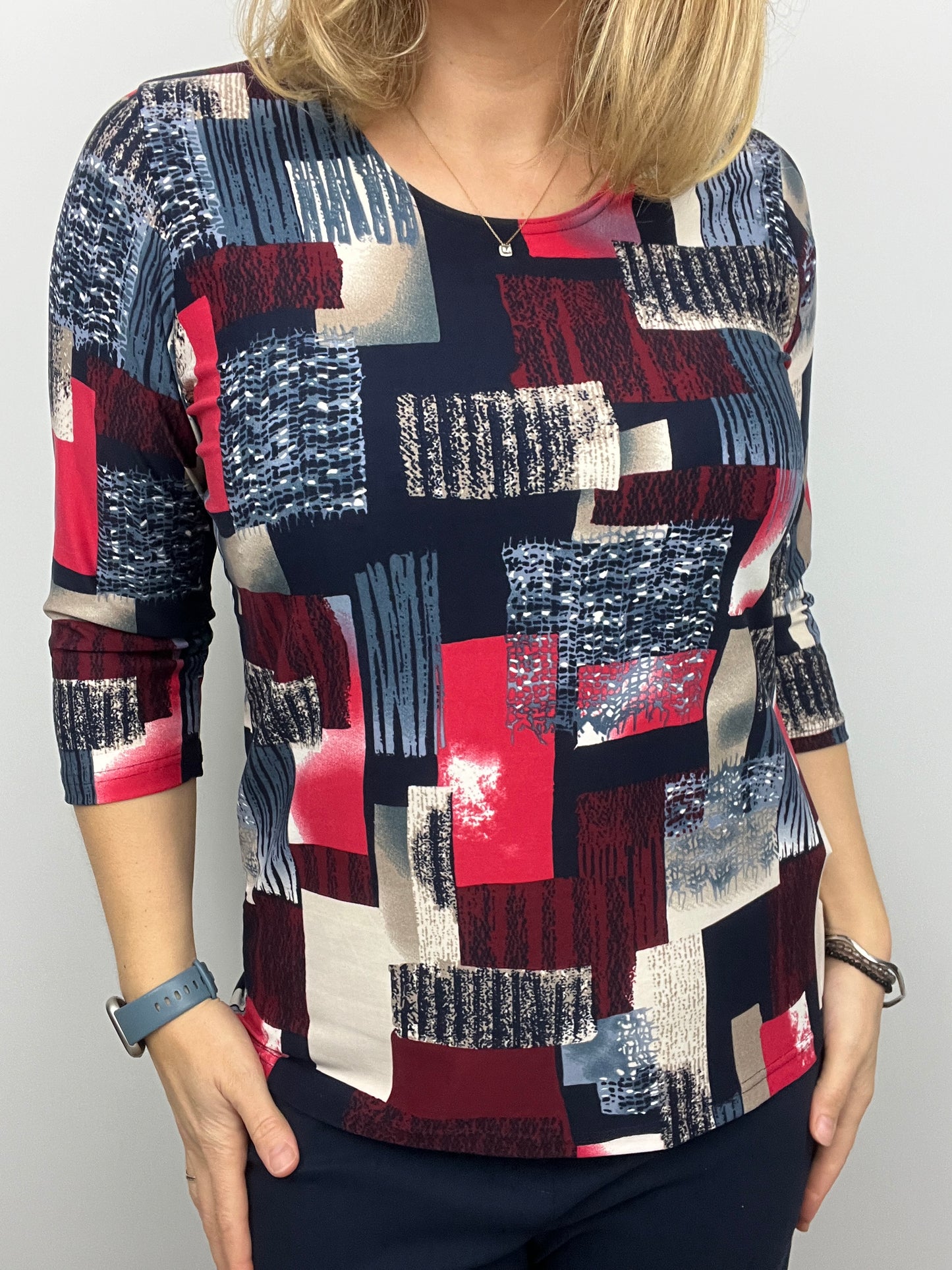 CLEMENTINA peachy feeling style top 3/4 sleeves