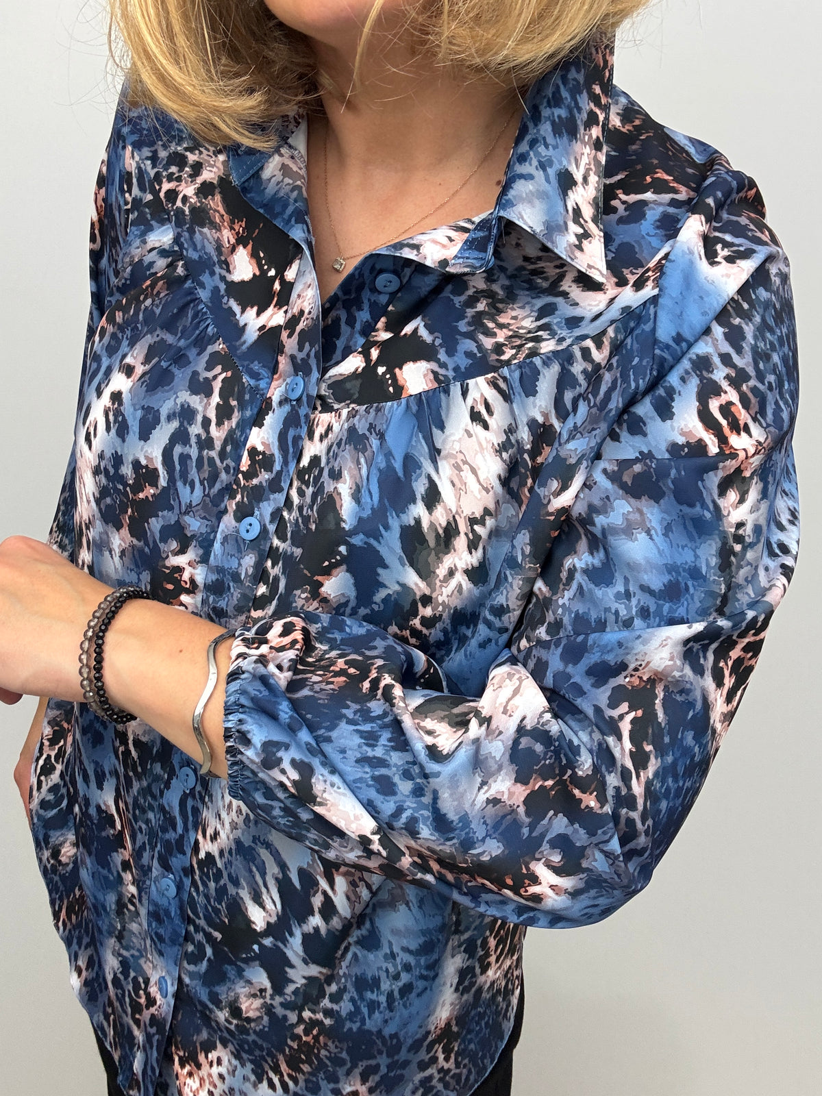 RUBY animal print blouse