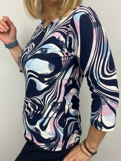 JACKIE peachy feeling style top 3/4 sleeves