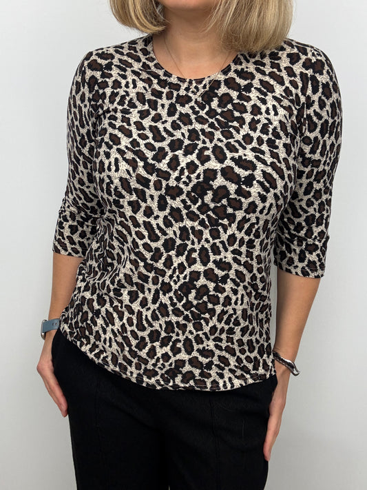 SHAUNA peachy feeling style top 3/4 sleeves