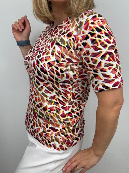CLARA cotton feel style top short sleeve