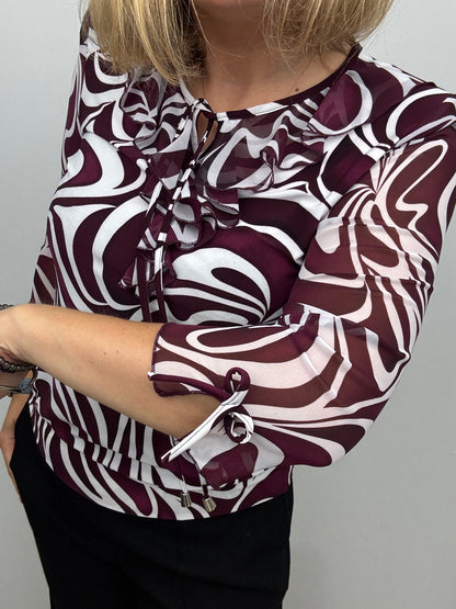 LOUISE ruffle top