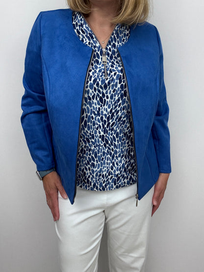 ASTRA short sleeve zip top