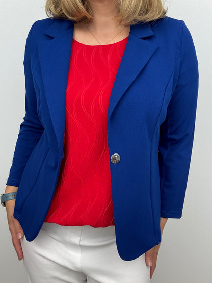 GEMMA textured wave top - red