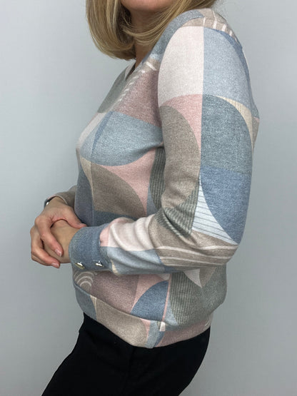 MEREDITH subtle v-neck soft jumper