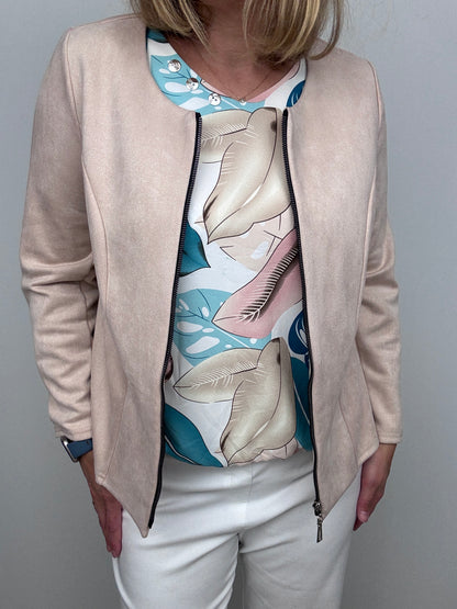 Beige Suedette jacket